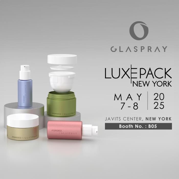 Join Glaspray at LuxePack New York! - Booth B05